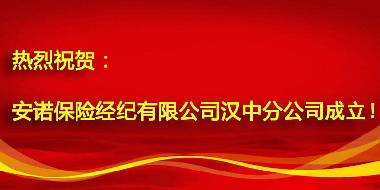 安诺保险经纪有限公司汉中分公司正式成立